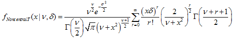 pdf_noncentral_T_distribution
